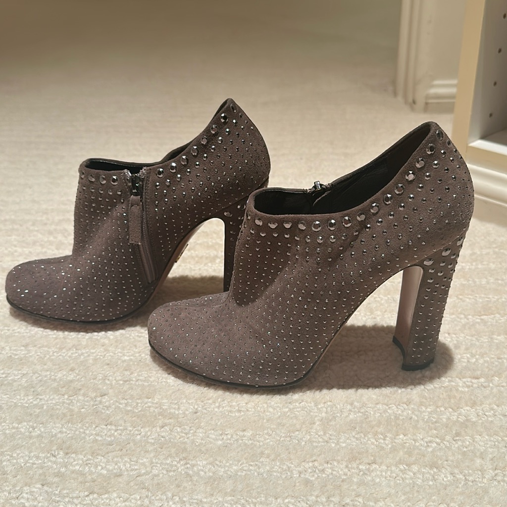Prada Studded Booties - Size 38